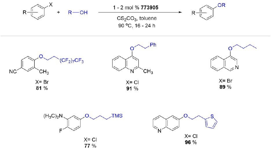 RockPhos Pd G3 catalyzed C-O cross-coupling of aryl halides with primary alcohols.