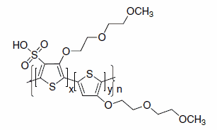 Poly(thiophene-3-[2-(2-methoxyethoxy)ethoxy]-2,5-diyl), sulfonated