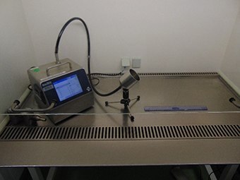  Test setup - particle emission test