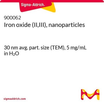 Iron oxide (II,III), nanoparticles 30&#160;nm avg. part. size (TEM), 5&#160;mg/mL in H2O