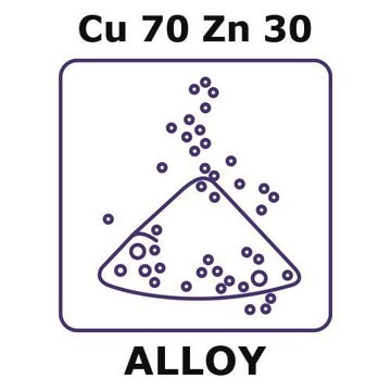 Brass powder, Cu 70%/Zn 30%, max. particle size 100 micron, 0.5_kg, condition atomized