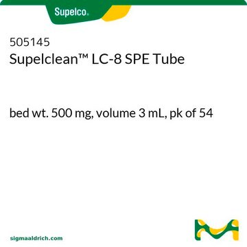 Supelclean&#8482; LC-8 SPE Tube bed wt. 500&#160;mg, volume 3&#160;mL, pk of 54