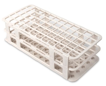 Fold and Snap test tube rack for tubes, 17&#160;mm, white