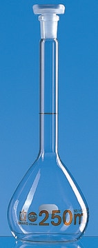 BRAND&#174; volumetric flask BLAUBRAND&#174; ETERNA class A, DE-M marking, capacity 20&#160;mL, borosilicate glass