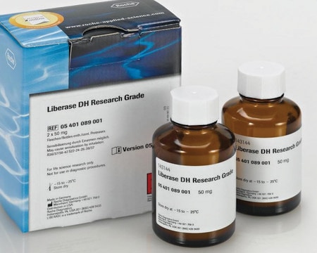 Liberase&#8482; DH Research Grade lyophilized, optimum pH 7.4, optimum reaction temp. 35-37 °C