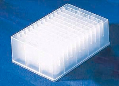 Corning&#174; 96 well Polypropylene Deep Well Plate V-bottom clear, polypropylene, bag of 5 ×, sterile, lid: no