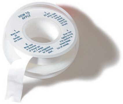 PTFE tape tape L × W 288&#160;in. × 1/2&#160;in., pkg of 1&#160;roll