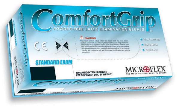 Microflex&#174; ComfortGrip powder-free latex gloves size M