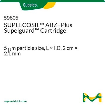 SUPELCOSIL&#8482; ABZ+Plus Supelguard&#8482; Cartridge 5&#160;&#956;m particle size, L × I.D. 2&#160;cm × 2.1&#160;mm