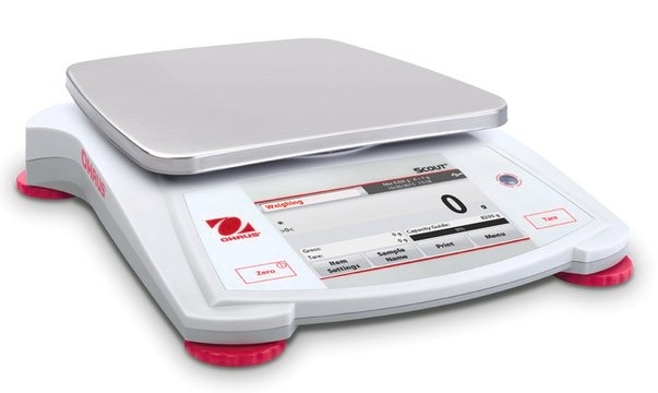 Ohaus&#174; Scout&#174; Portable Touchscreen Balance Model STX8200, weighing capacity 8200&#160;g, resolution: 1&#160;g, AC/DC input 110 V, US 3-pin plug (North America)