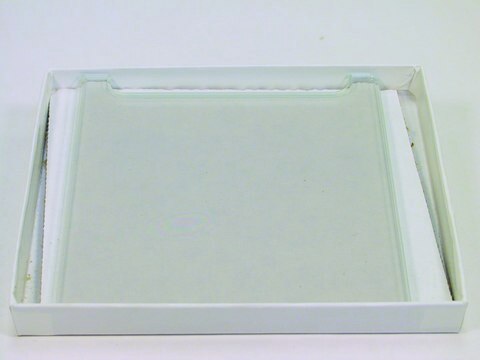 GE glass plates notched, L × D 10 cm × 10 cm