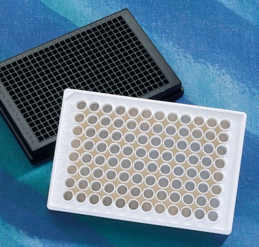 Corning&#174; 96 well NBS&#8482; Microplate flat bottom, white polystyrene, bag of 25 ×, non-sterile, lid: no