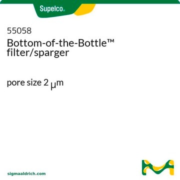 Bottom-of-the-Bottle&#8482; filter/sparger pore size 2&#160;&#956;m