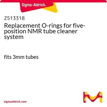 Replacement O-rings for five-position NMR tube cleaner system fits 3mm tubes