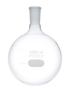 Pyrex&#174; round-bottom boiling flask, short neck capacity 1,000&#160;mL