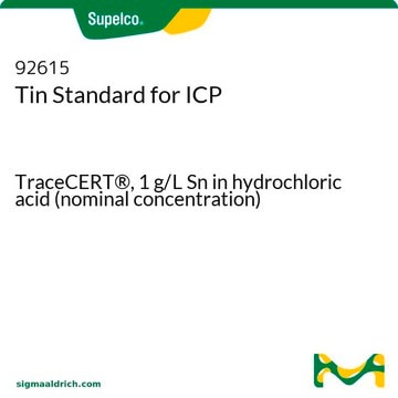 Tin Standard for ICP TraceCERT&#174;, 1&#160;g/L Sn in hydrochloric acid (nominal concentration)