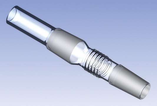 Ace vapor duct tube, for condenser "V" assembly joint: ST/NS 29/32, L 45&#160;mm, fits Büchi&#174; models R-210/R-215