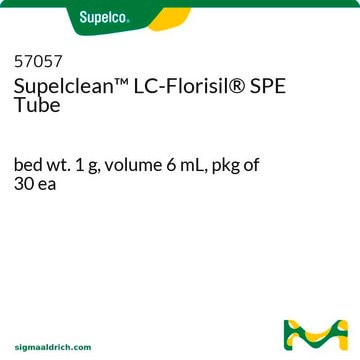 Supelclean&#8482; LC-Florisil&#174; SPE Tube bed wt. 1&#160;g, volume 6&#160;mL, pkg of 30&#160;ea