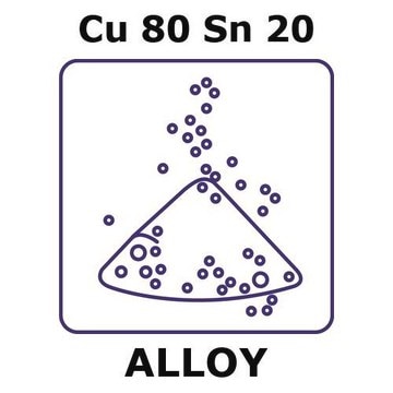 Copper-tin alloy, Cu80Sn20 powder, 53micron max. particle size, 100g