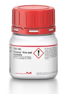 Trizma&#174; Pre-set crystals BioPerformance Certified, pH 7.6, average Mw 149.0