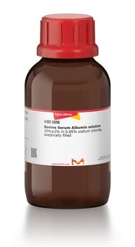 Bovine Serum Albumin solution 30%±2% in 0.85% sodium chloride, aseptically filled