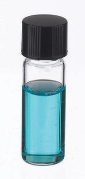 WHEATON&#174; clear sample vial with rubber lined cap packed in partitioned tray glass, tube capacity (2&#160;mL), screw cap