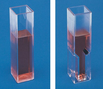 Spectrophotometer cuvettes, polystyrene Without stopper