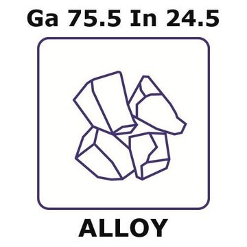 Gallium/Indium lump, Ga75.5%/In24.5%, 10&#160;mm max. lump size, weight 100&#160;g, condition liquid at rtp