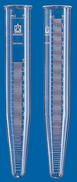 BRAND&#174; centrifuge tube, beaded rim volume 15&#160;mL, conical bottom, graduated: no