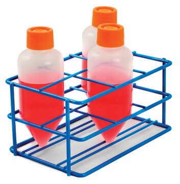 Poxygrid&#174; Centrifuge Bottle Rack Holds 6 x 250 mL bottles, round bottom conical bottom