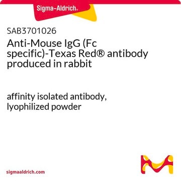 Anti-Mouse IgG (Fc specific)-Texas Red&#174; antibody produced in rabbit affinity isolated antibody, lyophilized powder