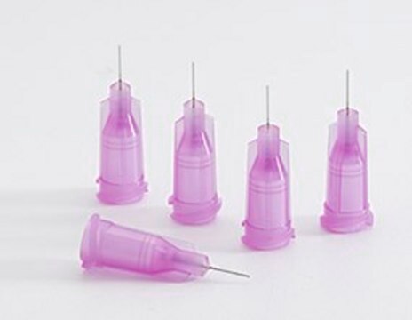 Microdot tips Stainless steel, lavender, 30G, 0.25"