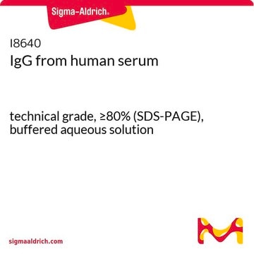 IgG from human serum technical grade, &#8805;80% (SDS-PAGE), buffered aqueous solution