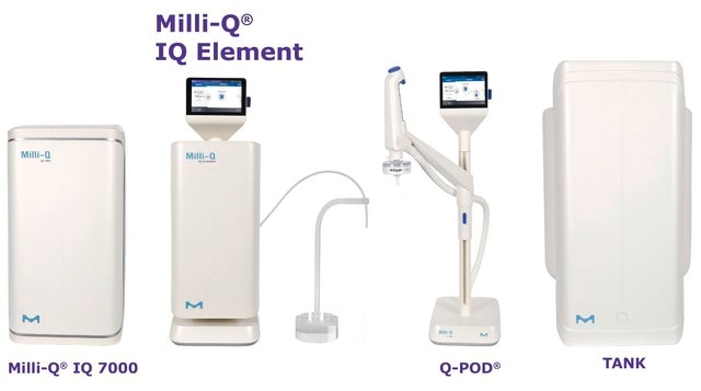 Milli-Q&#174; IQ Element Purification Unit Produces high-quality Type 1 ultrapure water for trace elemental analysis