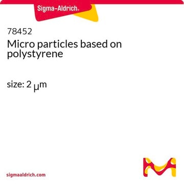 Micro particles based on polystyrene size: 2 &#956;m