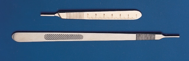 Scalpel handles No. 3, stainless steel