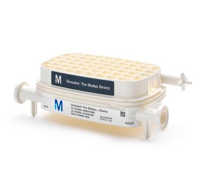 Viresolve&#174; Pro Device Parvovirus removal filter, Modus 1.1 format, filtration area 0.017 m&#178;