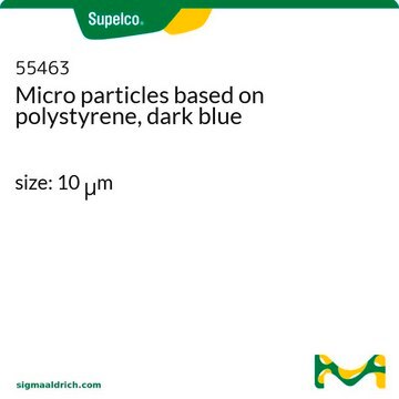 Micro particles based on polystyrene, dark blue size: 10 &#956;m