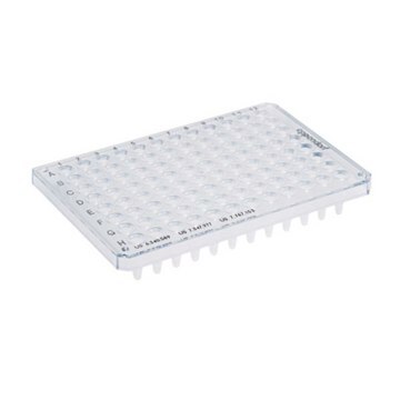 Eppendorf&#174; Twin tec microbiology PCR plates, 96 wells 96, semi-skirted, colorless plate, conical bottom colorless wells, semi-skirted, PCR clean, colorless, pkg of 10&#160;ea