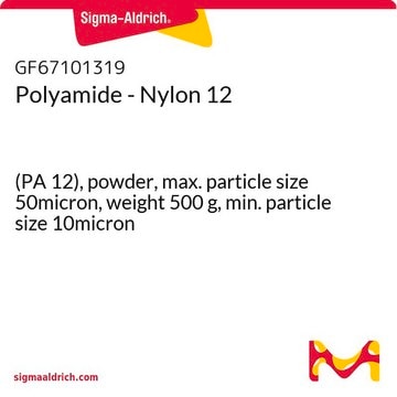 Polyamide - Nylon 12 (PA 12), powder, max. particle size 50micron, weight 500&#160;g, min. particle size 10micron