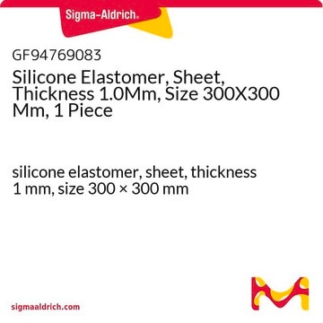 Silicone Elastomer, Sheet, Thickness 1.0Mm, Size 300X300 Mm, 1 Piece silicone elastomer, sheet, thickness 1&#160;mm, size 300 × 300&#160;mm