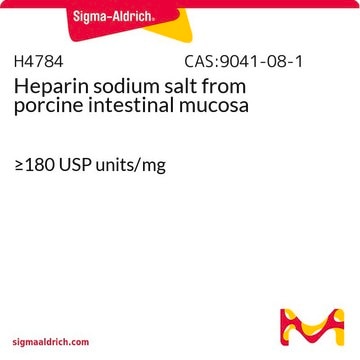 Heparin sodium salt from porcine intestinal mucosa &#8805;180&#160;USP units/mg