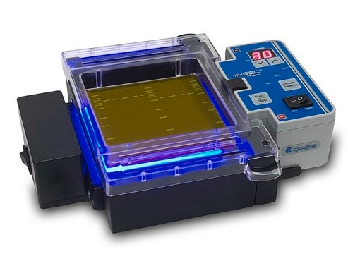 Benchmark myGel InstaView Complete Electrophoresis System with Blue LED Illuminator AC/DC input 230 V, EuroPlug