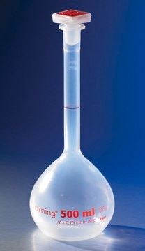 Corning&#174; reusable volumetric flask, Class A polymethylpentene, size 10&#160;mL, with 10/19 tapered PP stopper