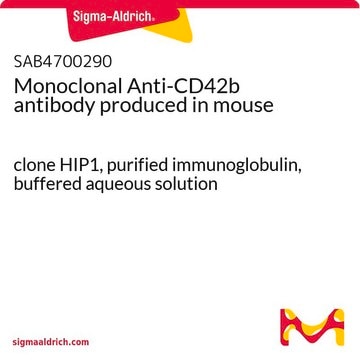 Monoclonal Anti-CD42b antibody produced in mouse clone HIP1, purified immunoglobulin, buffered aqueous solution