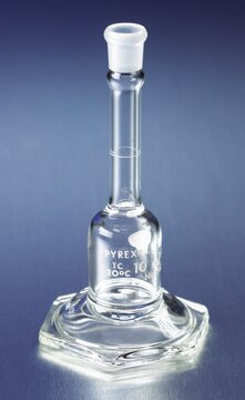 Pyrex&#174; certified and serialized micro volumetric flask, with Pyrex&#174; stopper capacity 2&#160;mL