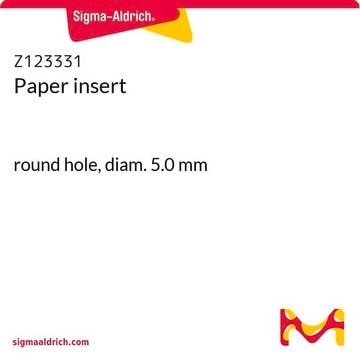 Paper insert round hole, diam. 5.0&#160;mm