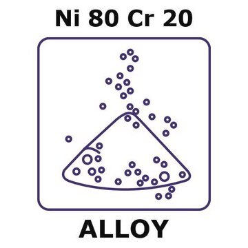 Nickel-chromium alloy, Ni80Cr20 powder, 75micron max. particle size, 100g