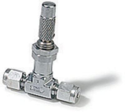 Fine Metering Valve stainless steel, 1/8 in. straight arms