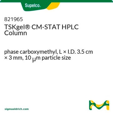 TSKgel&#174; CM-STAT HPLC Column phase carboxymethyl, L × I.D. 3.5&#160;cm × 3&#160;mm, 10&#160;&#956;m particle size